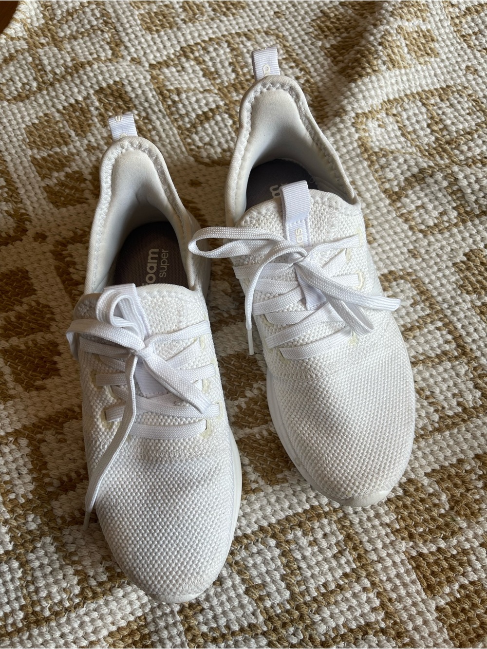 adidas Women’s White Knit Sneakers